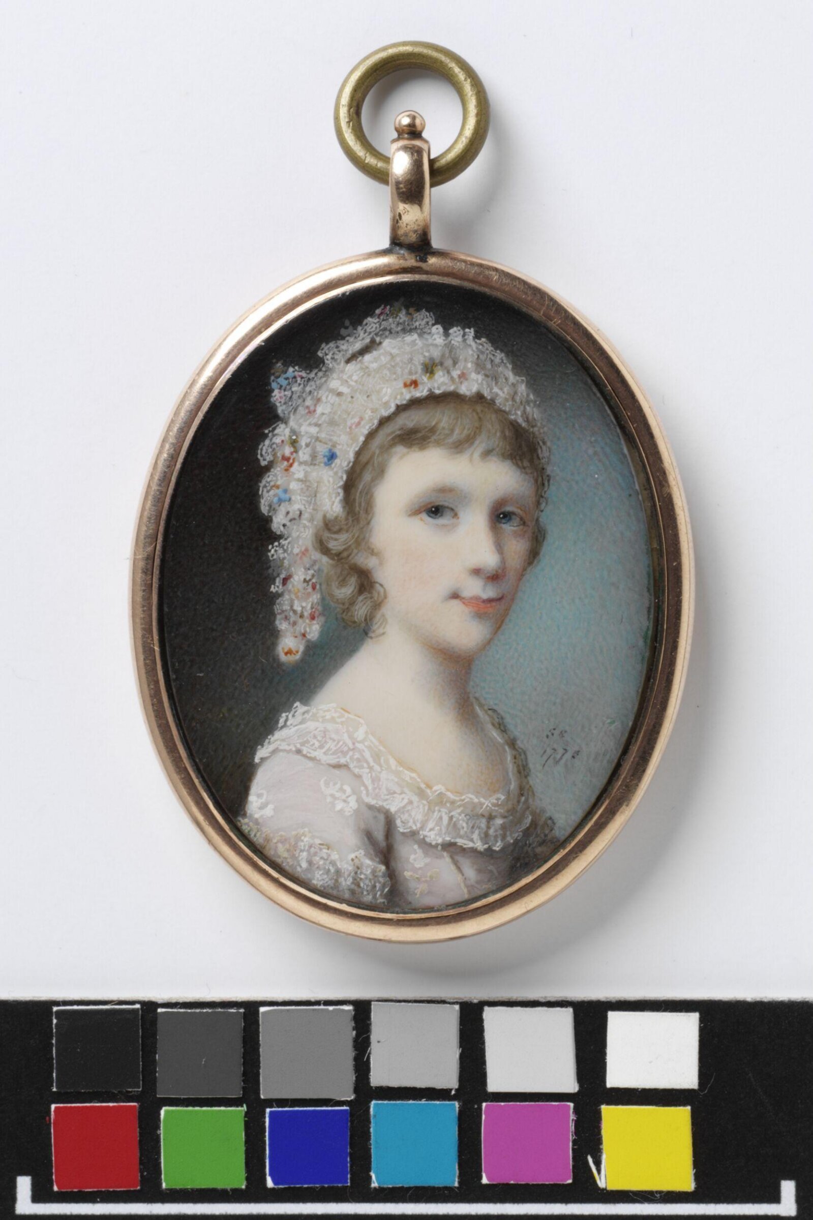 Portrait of an unknown girl, aged about 10-14, Samuel Cotes, 1778