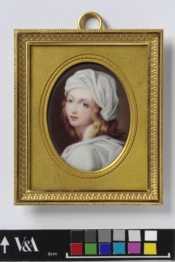 Antique art on canvas, Beatrice Cenci, by top Guido, Victorian home decor, free shipping, from Diz Has Neat Stuff