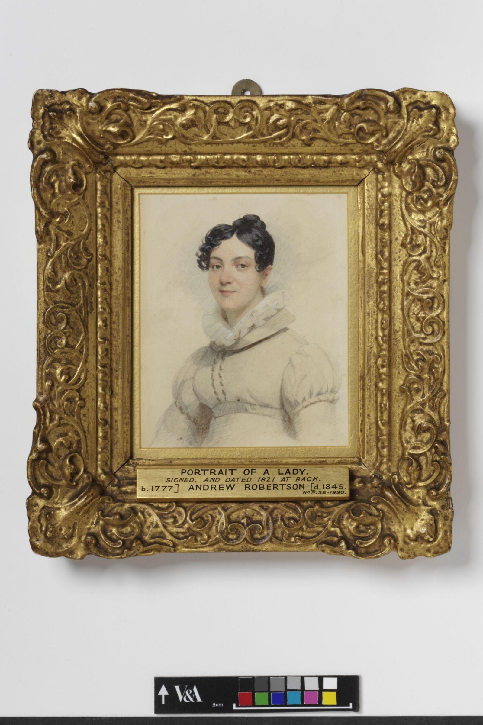 Portrait of an unknown woman, Andrew Robertson, 1821