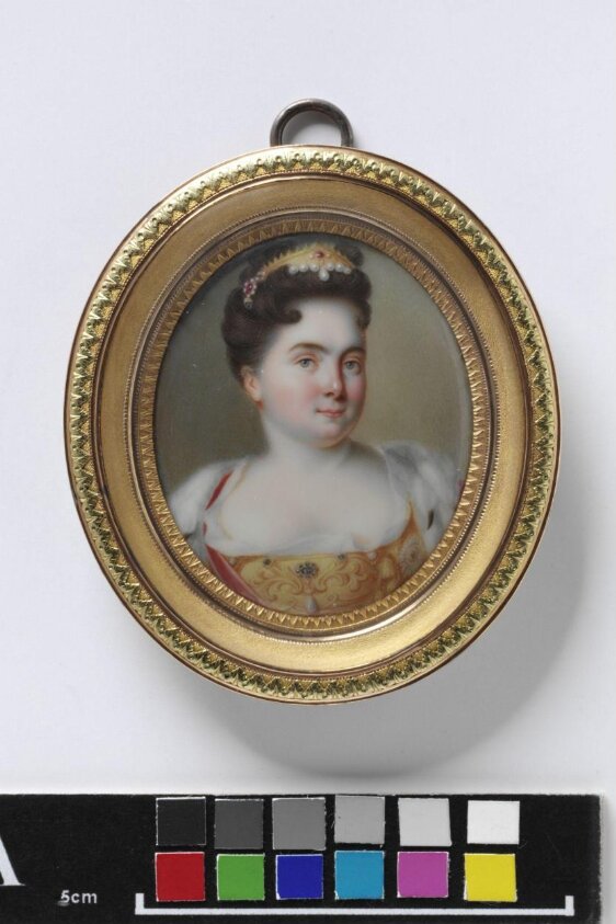 Portrait of Catherine I, Empress of Russia (1682-1727), second wife of Peter the Great, after a portrait by Nattier (dat by Charles Boit