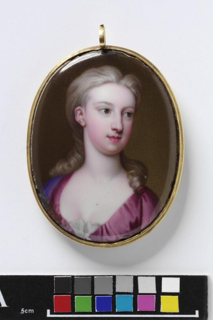 Portrait of an unknown girl, with initials B. M. top image