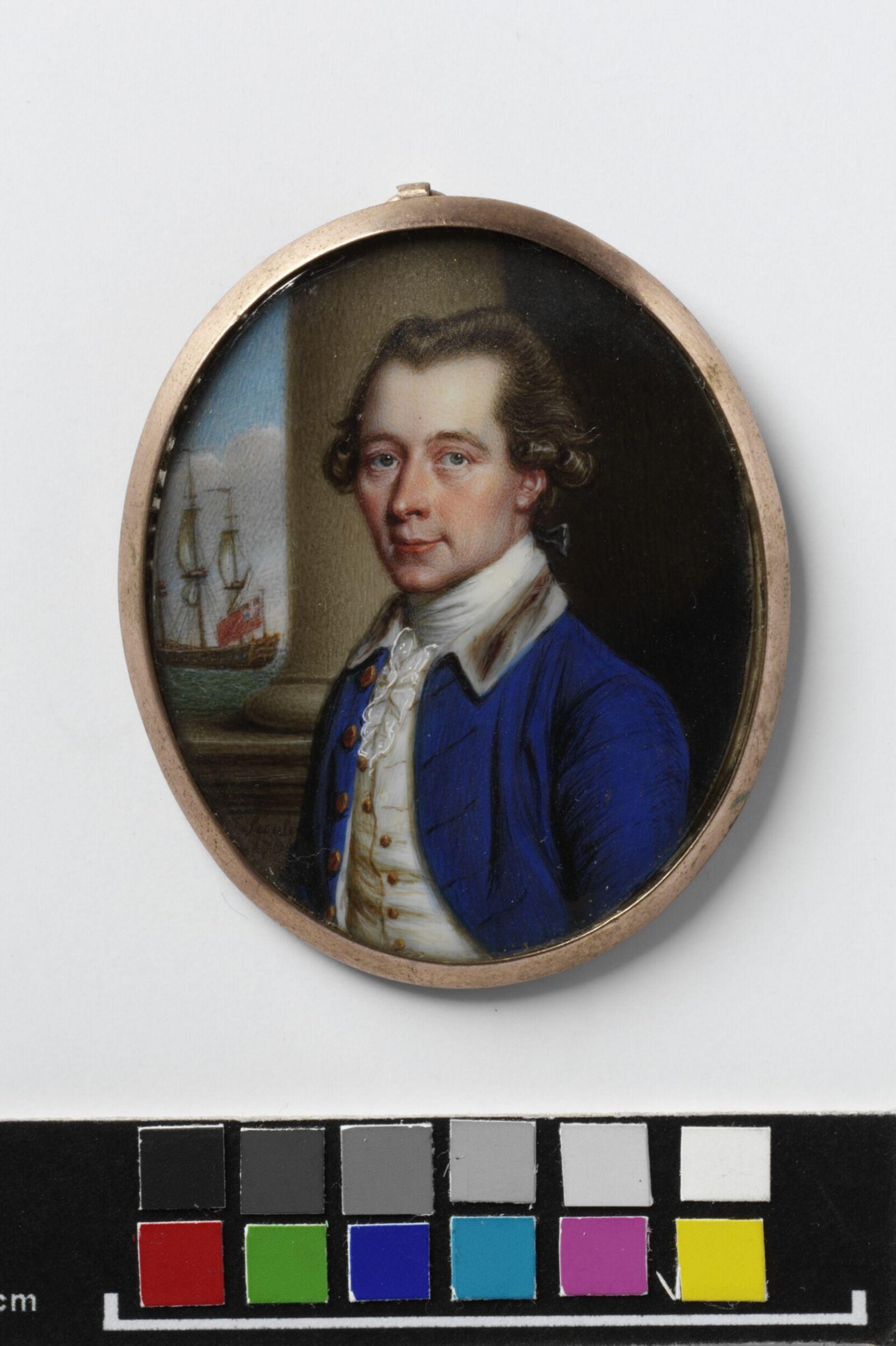 Portrait Miniature of an Officer of the Merchant Navy, James Scouler, 1781