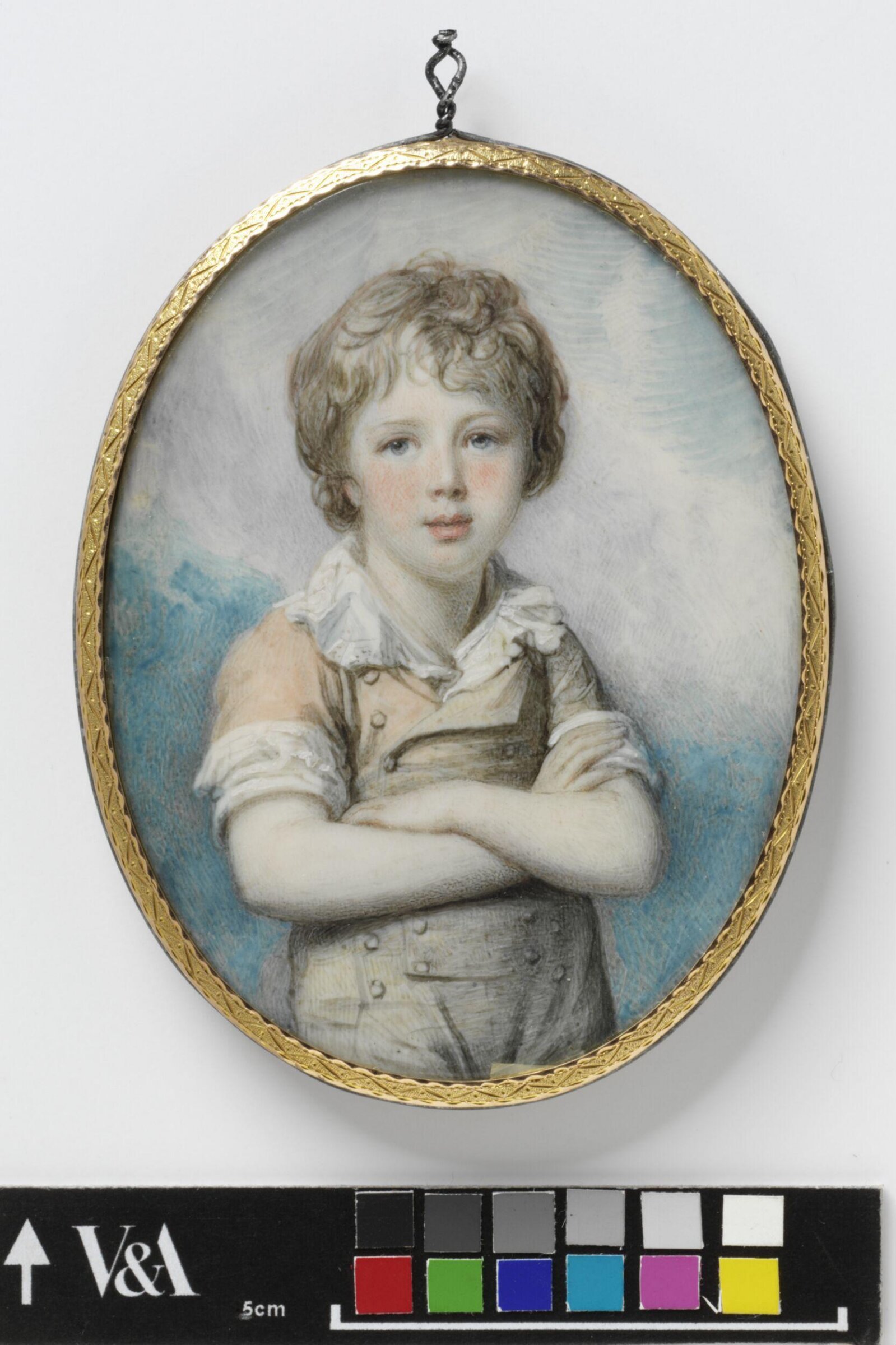 Unknown boy, perhaps Sir Frederick Augustus D'Este (1794-1848), Richard Cosway, 1799