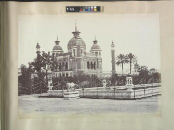 Lucknow - Buildings in the garden of the Hooseinabad Imambara