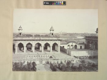 Agra - Palace, with the Taj in the distance