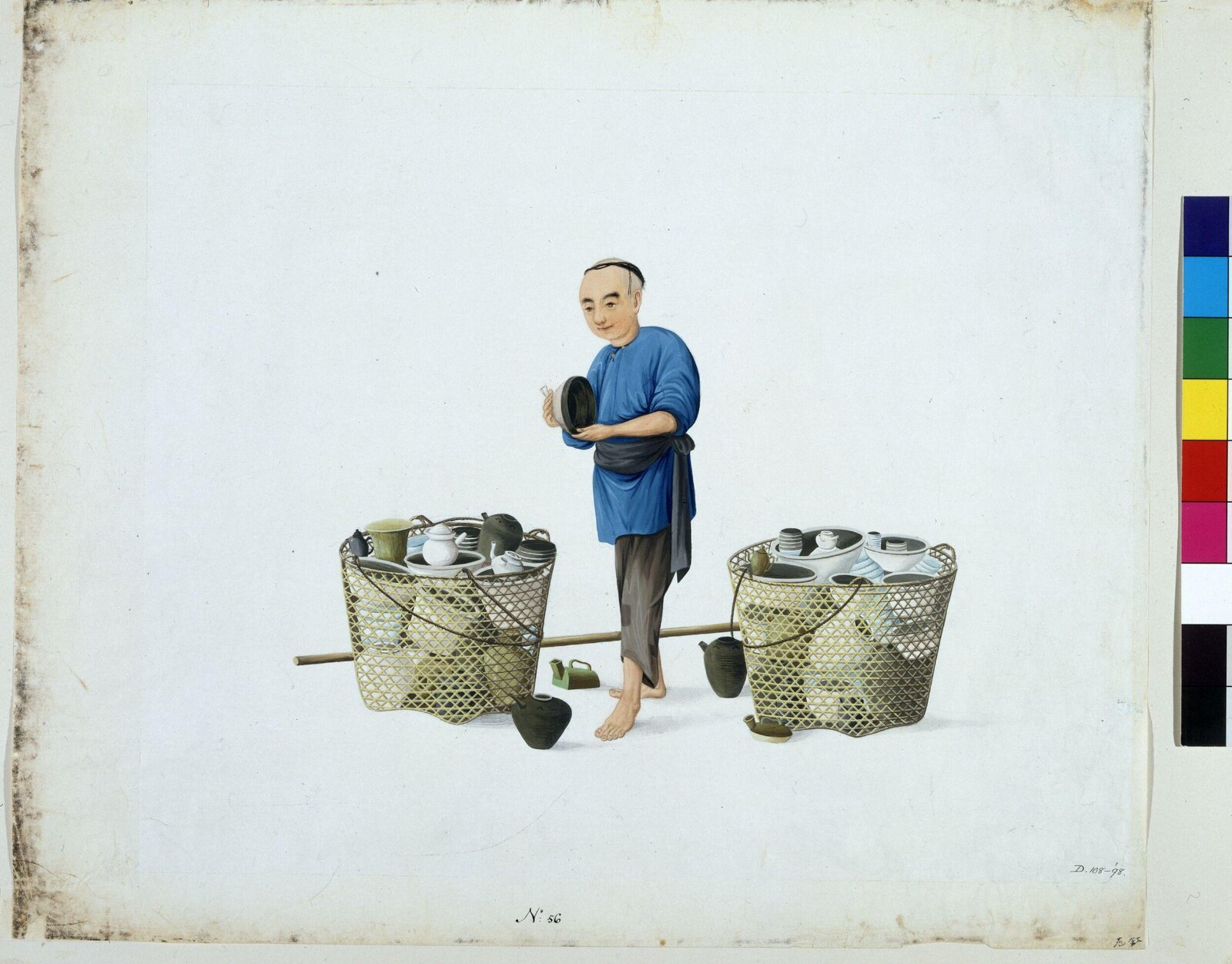 An Earthenware Seller, Puqua, ca. 1790