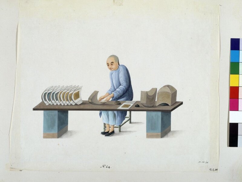 Man Making Paper Ingots