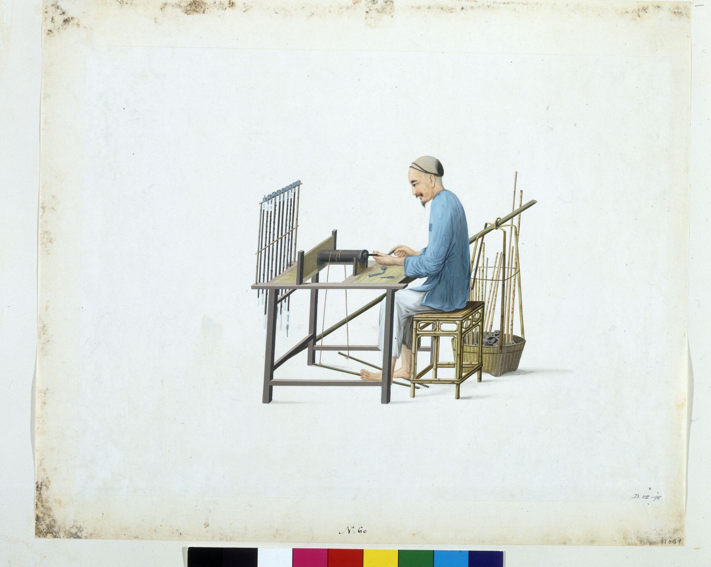 A Pipe Maker, Puqua, ca. 1790