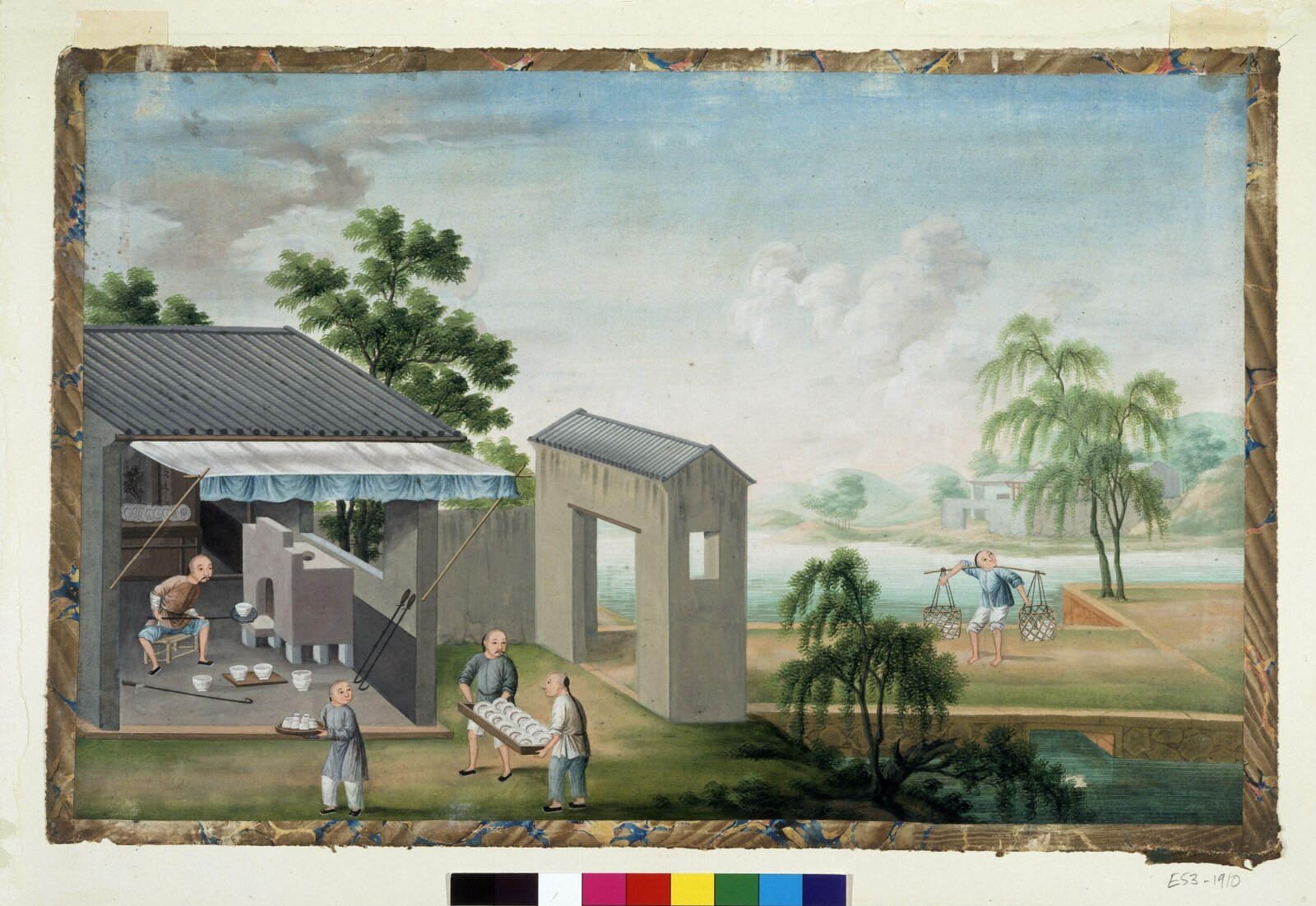 Firing Enamelled Ware in Muffle Kiln, 1770-1790