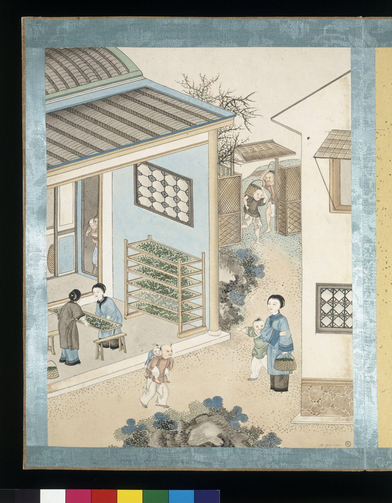 Feeding the Silkworms, Jun Wu, 1870-1890