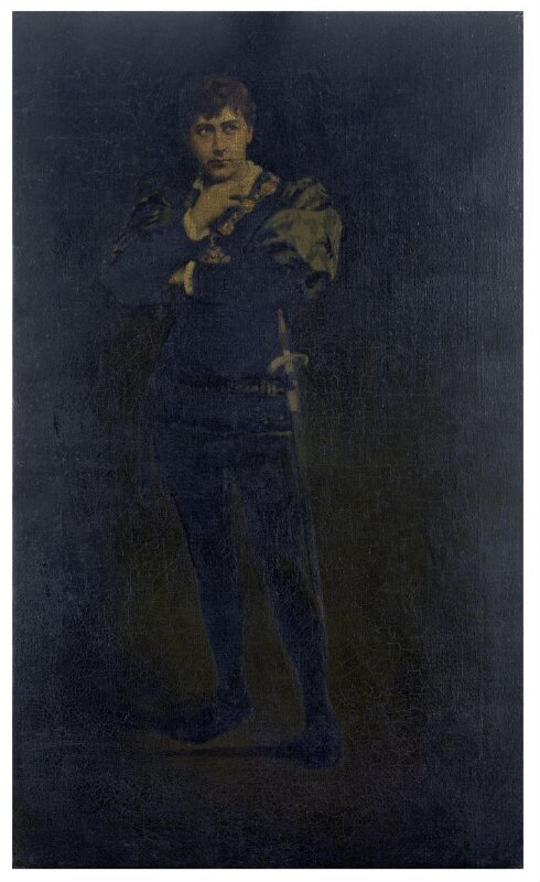 Edward Compton as Hamlet in <i>Hamlet</i> by William Shakespeare