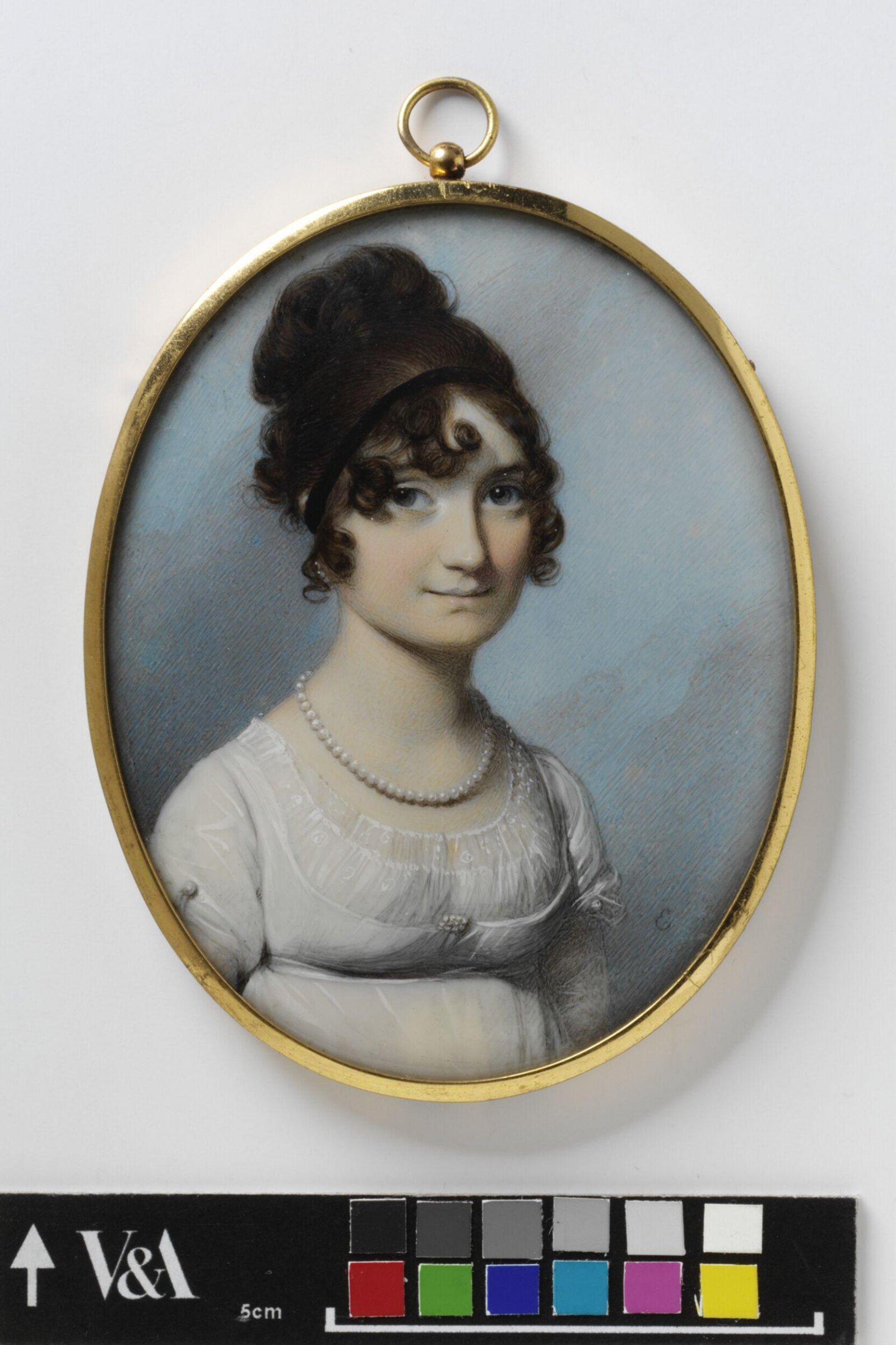 Portrait miniature of an unknown woman, George Engleheart, 1805