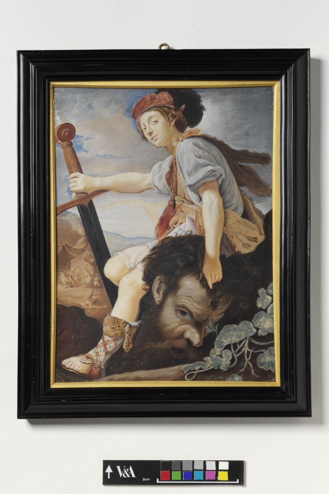 David with the head of Goliath, Thomas Flatman, 1667