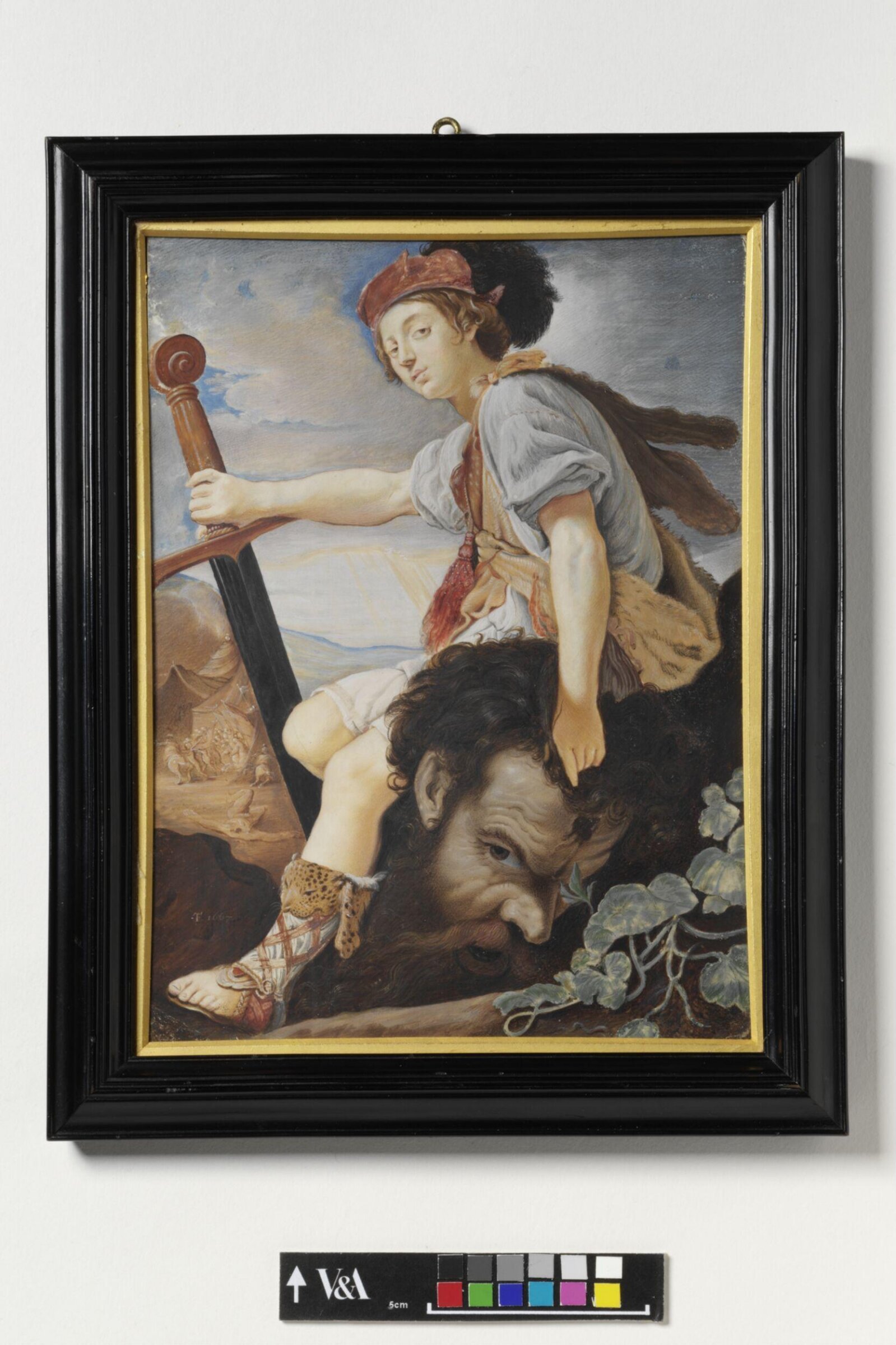 David with the head of Goliath, Thomas Flatman, 1667