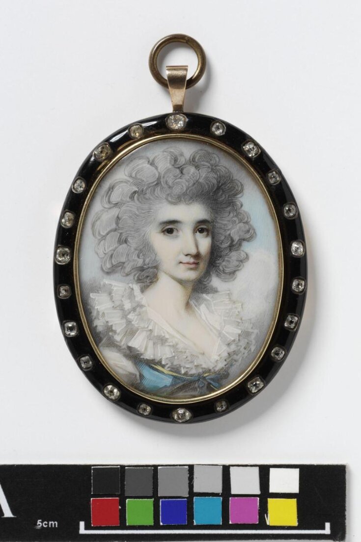 Portrait miniature of an unknown woman top image