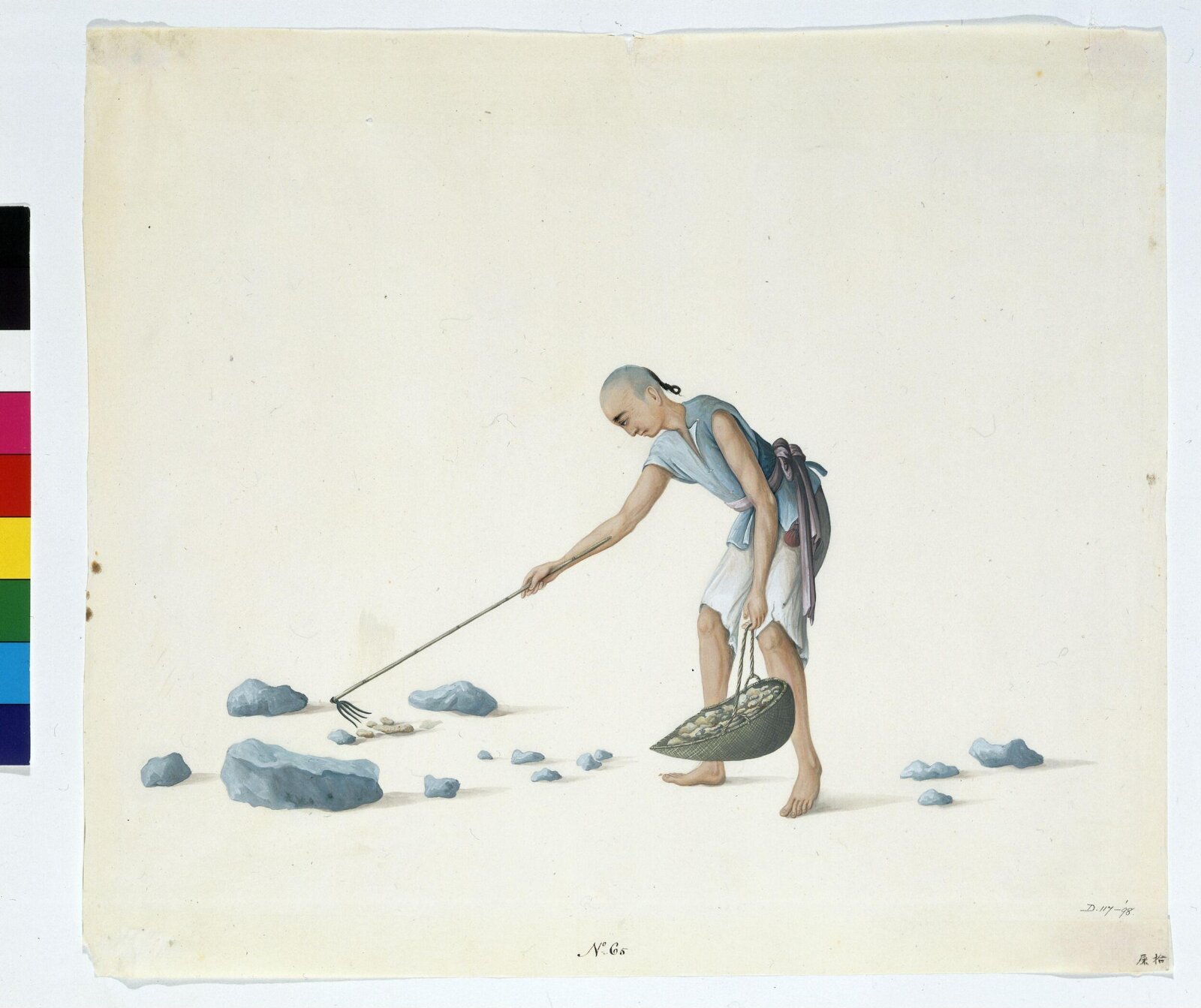Man Collecting Dung, Puqua, ca. 1790