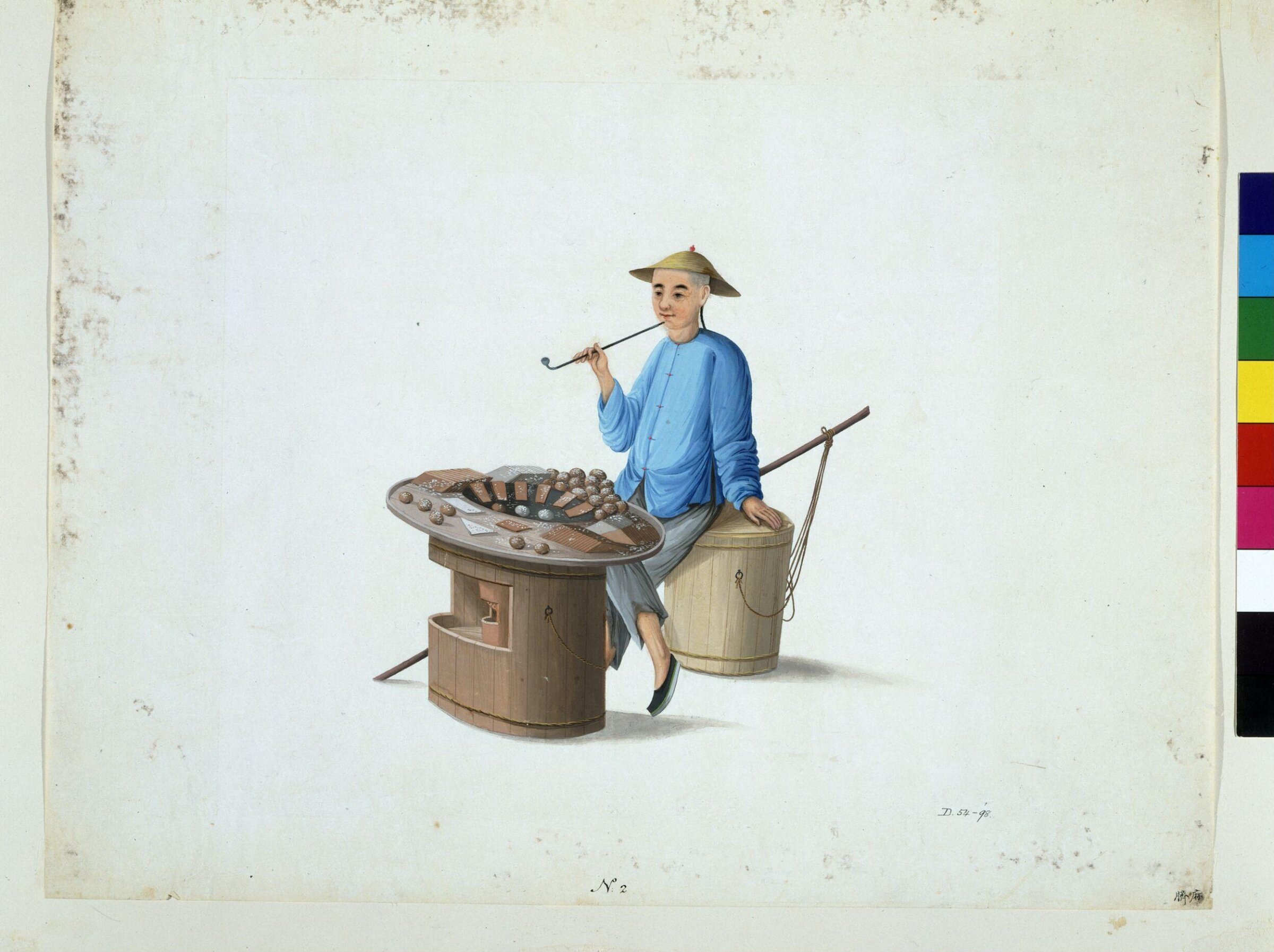 Man Selling Sweet Cakes, Puqua, ca. 1790