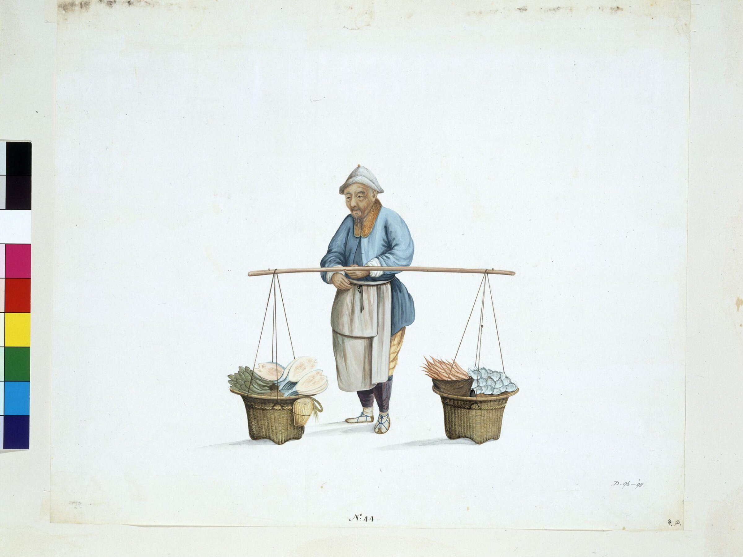 Man Selling Salted Fish, Puqua, ca. 1790