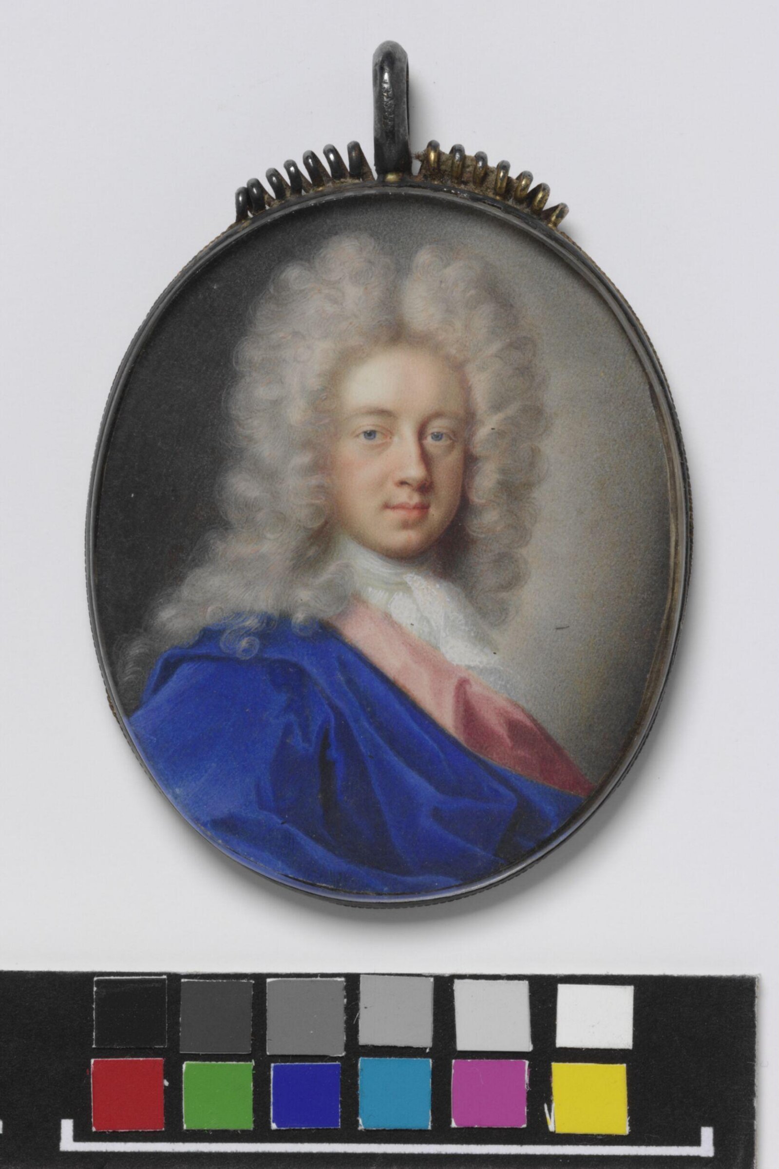 Portrait of an unknown man, Benjamin Arlaud, 1700-1705