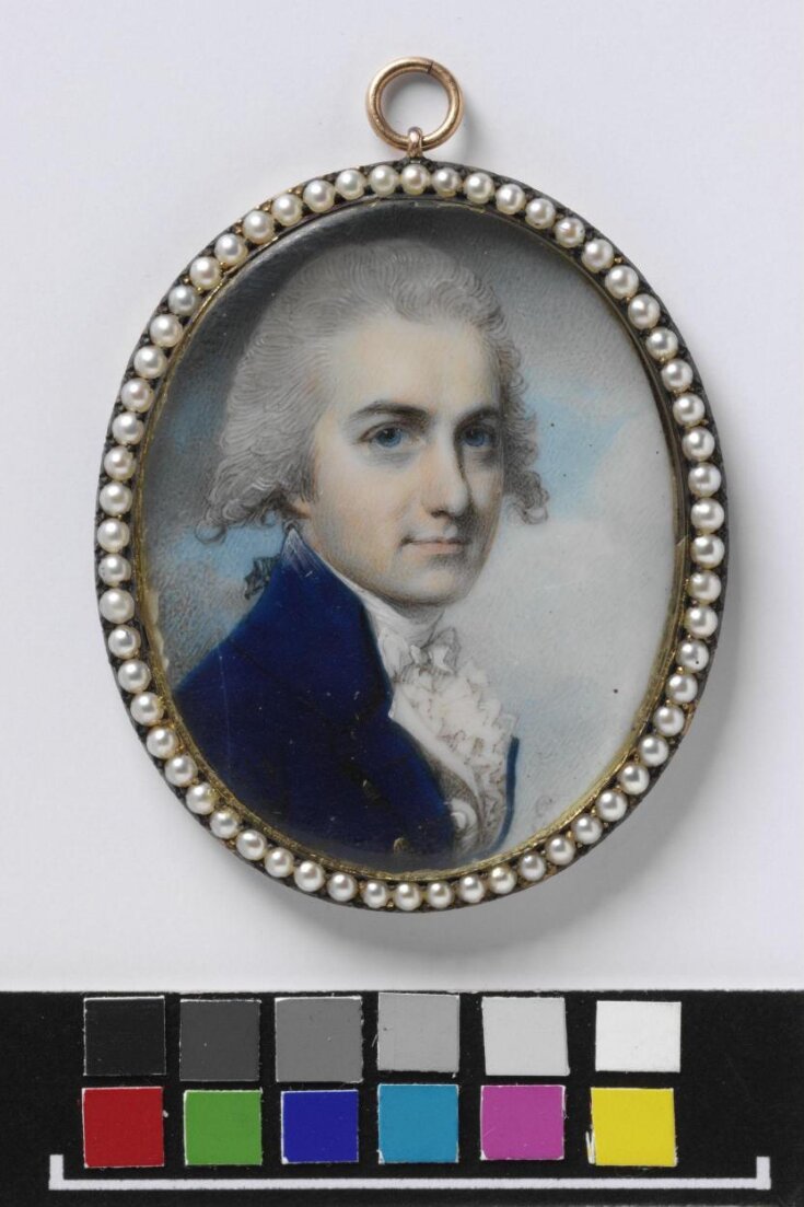 Portrait miniature of John Dyer Collier top image