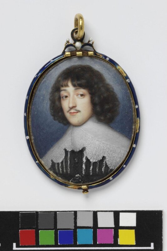 Portrait miniature of an unknown man, said to be William 2nd Duke of Hamilton