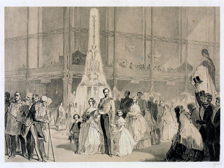 Her Majesty and the Princes passing through the Crystal Palace image