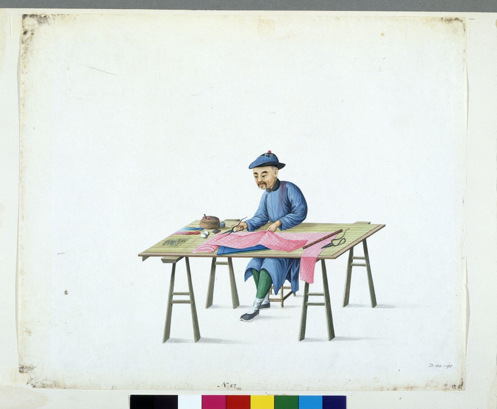A Tailor, Puqua, ca. 1790