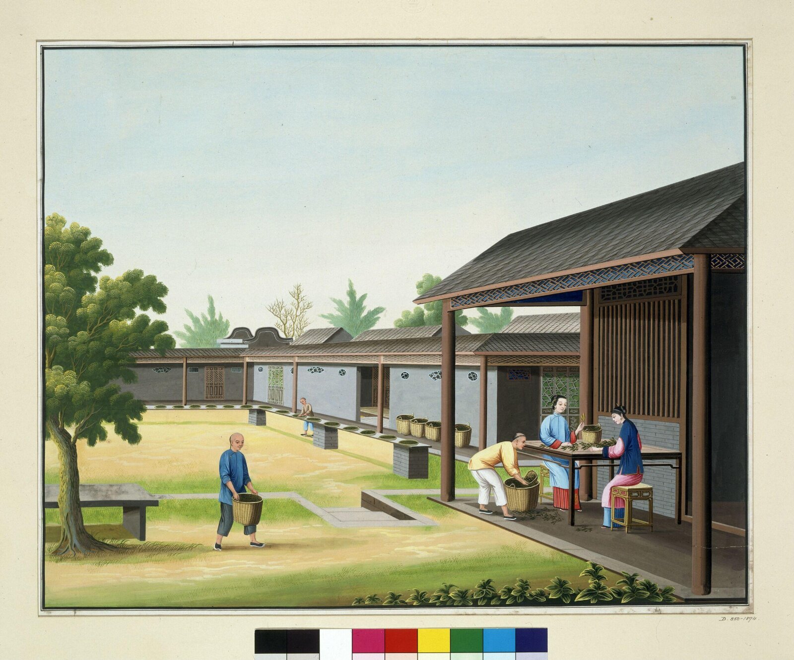Drying Tea Leaves, ca. 1800