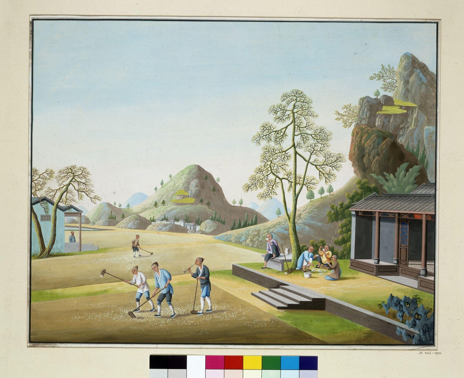 Hoeing the Ground, ca. 1800