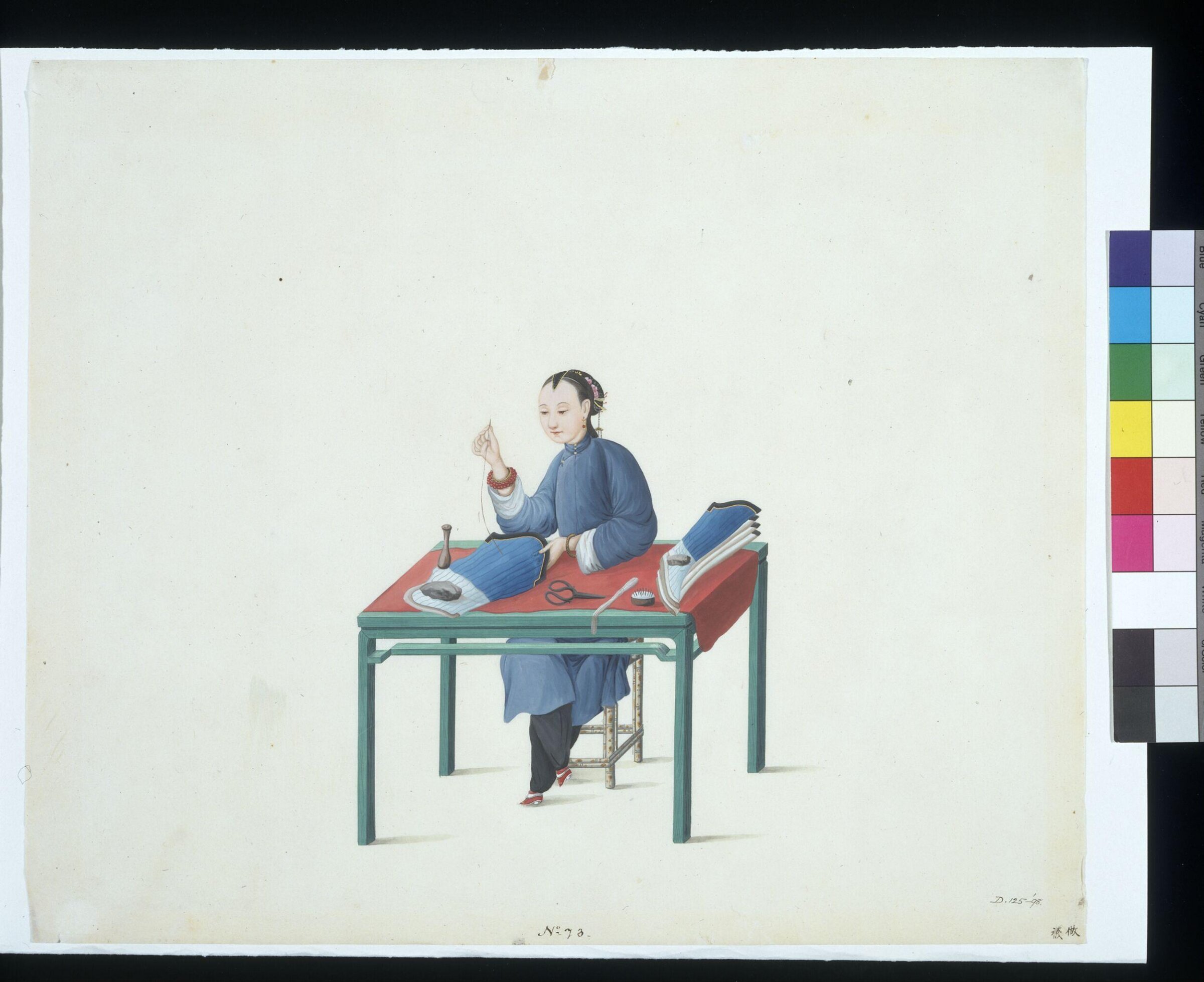 A Stocking Maker, Puqua, ca. 1790