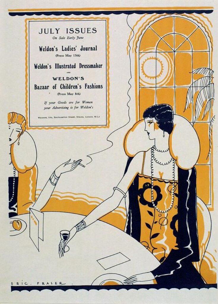 Advertisment for July 1926 issues of Weldon's women's journals top image