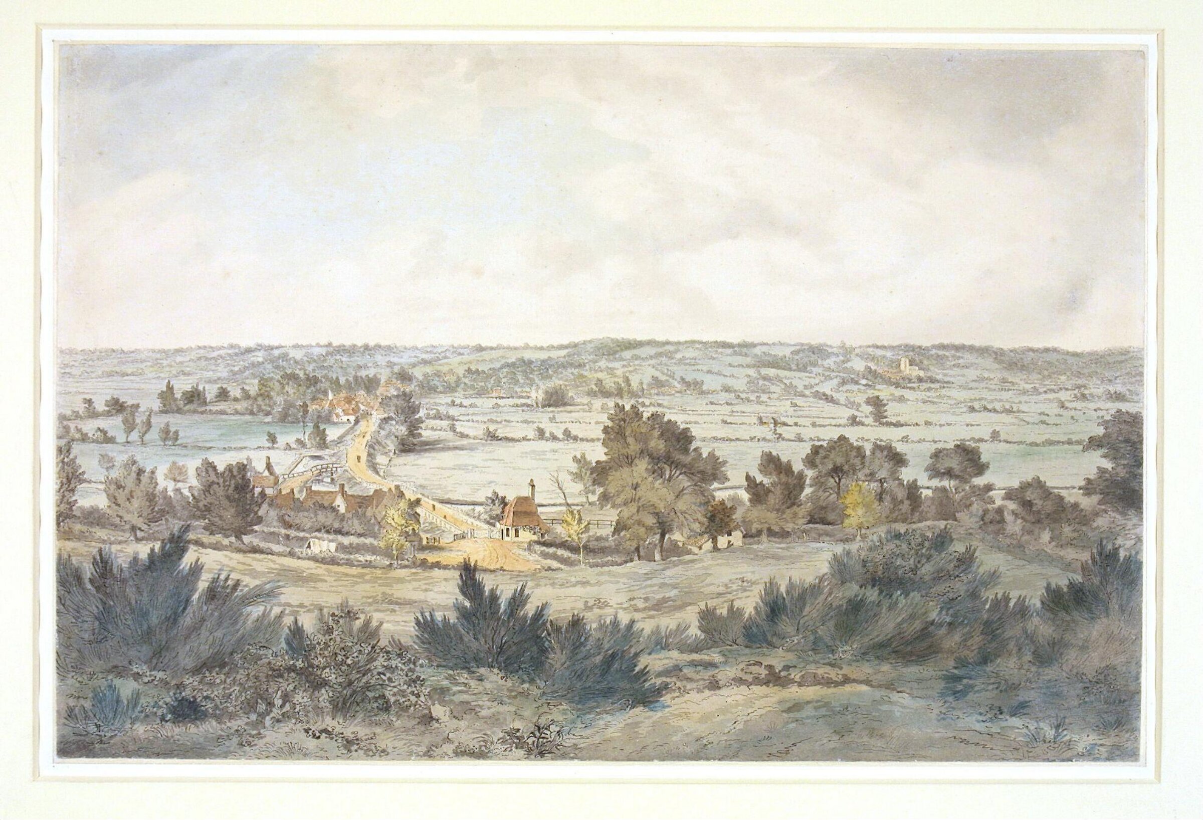The Valley of the Stour, with Stratford St Mary in the distance, John Constable, 1800
