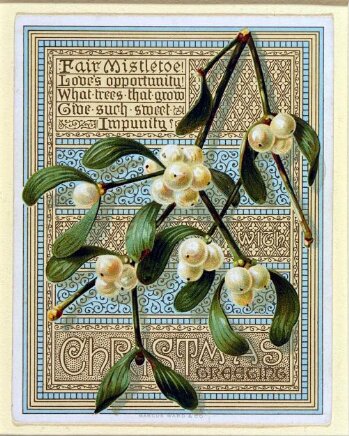 With Christmas Greetings (Fair Mistletoe)