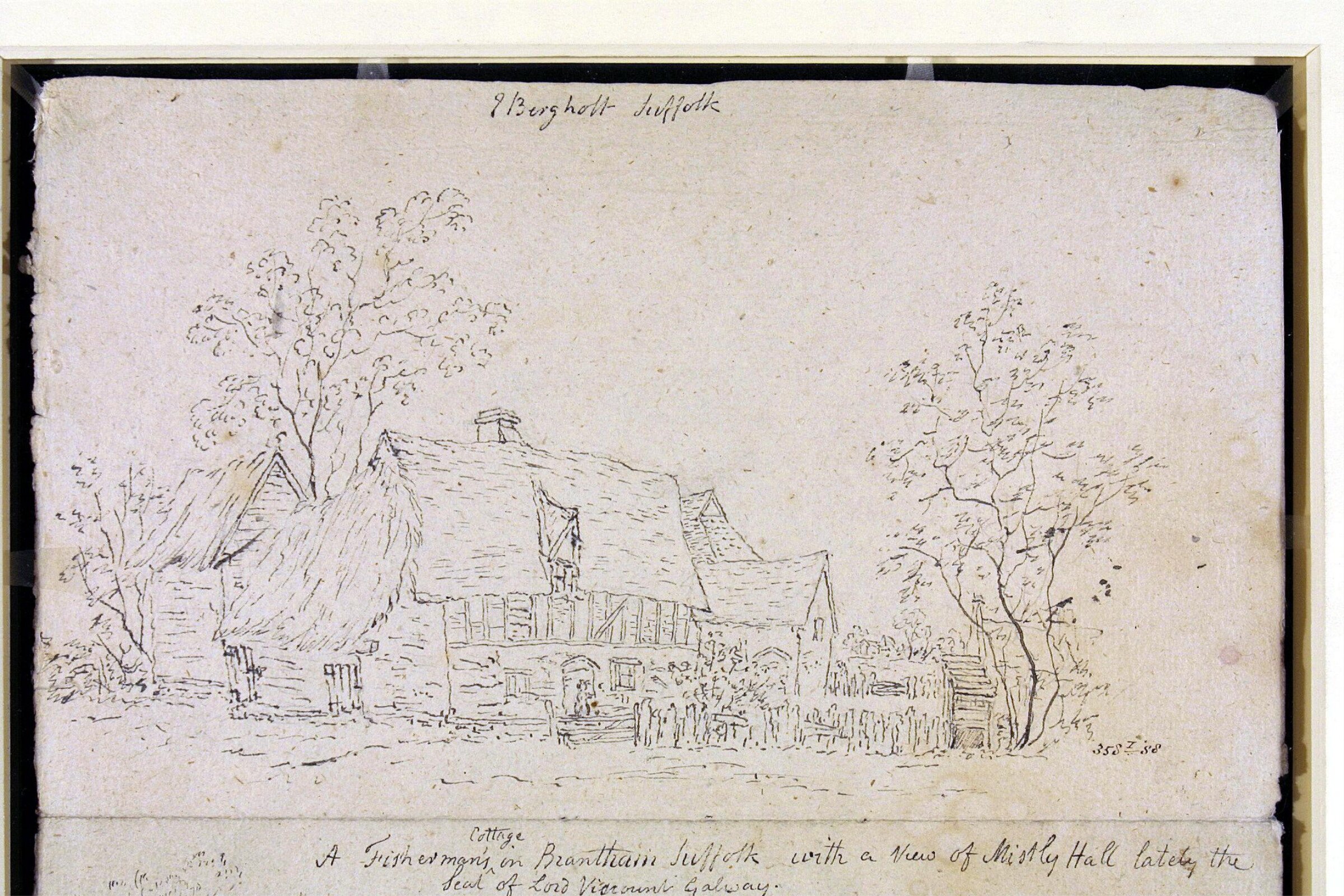 Cottage at East Bergholt, John Constable, 1796