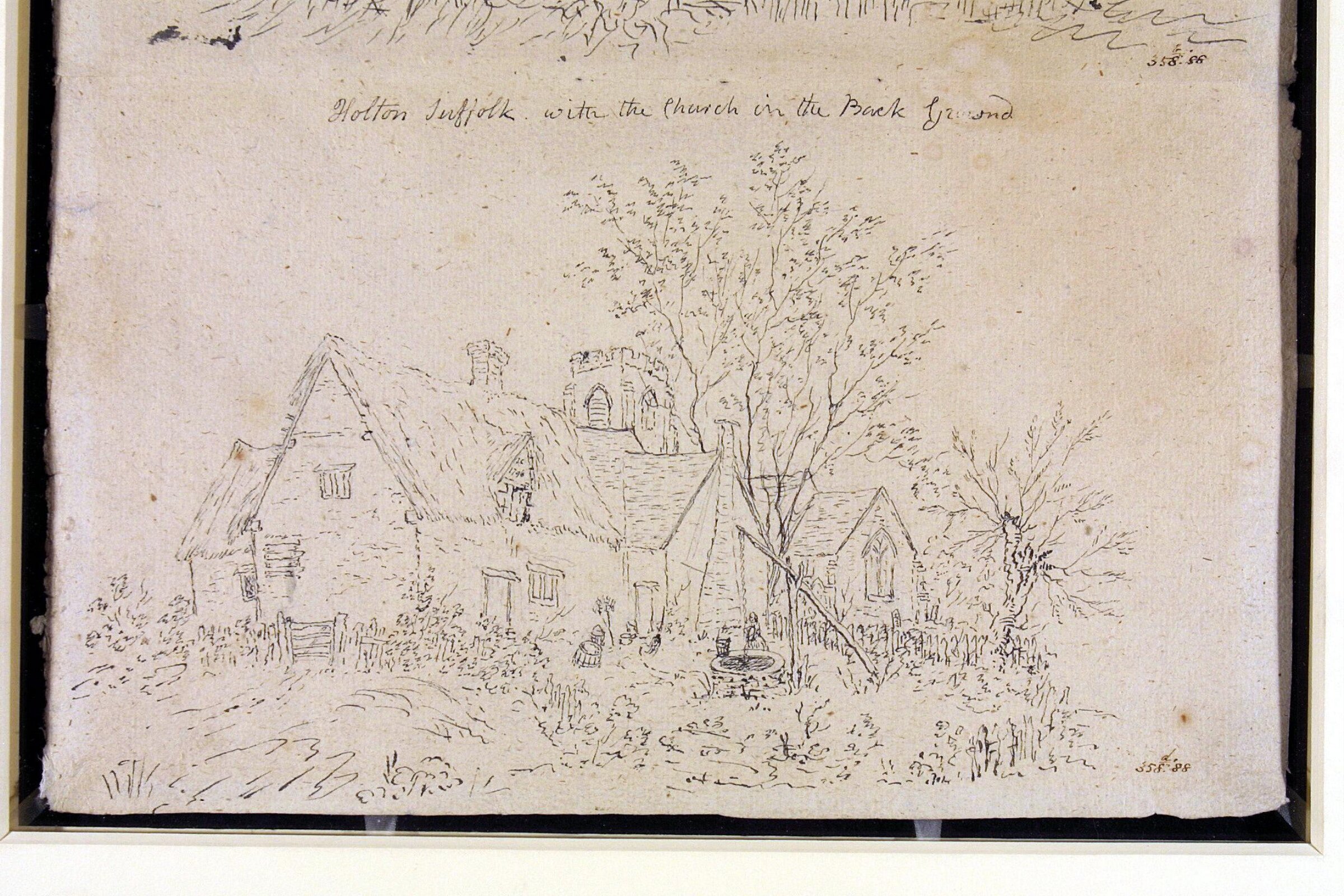 Cottage at Holton, John Constable, 1796