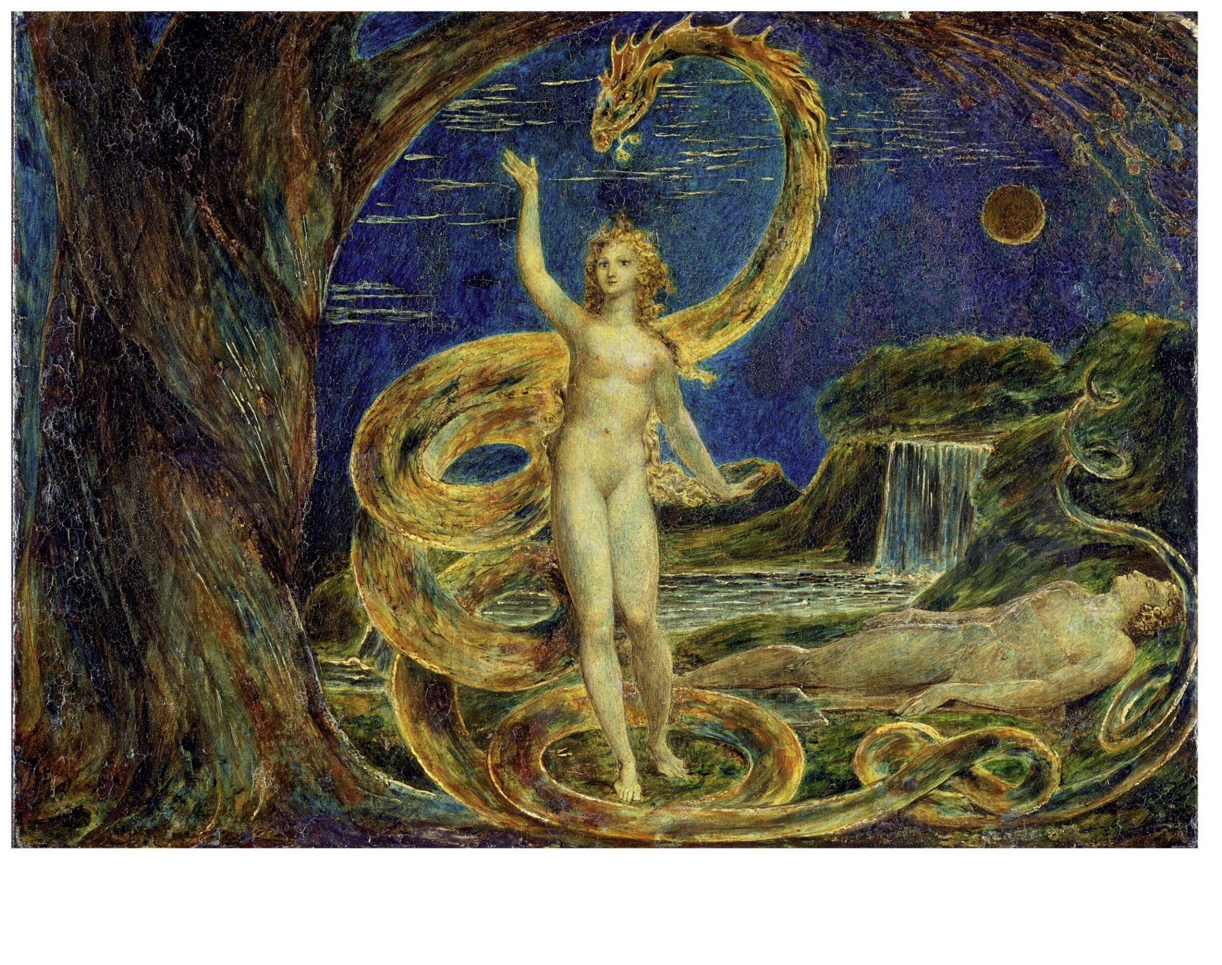 Eve Tempted by the Serpent, William Blake, 1799-1800