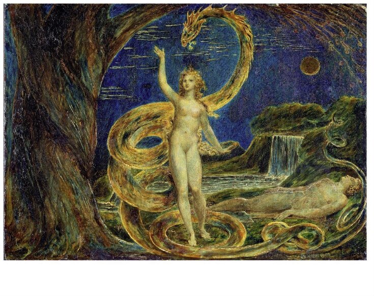 16x20 Poster Temptation and Fall of Eve by William Blake 1808 #PL3 