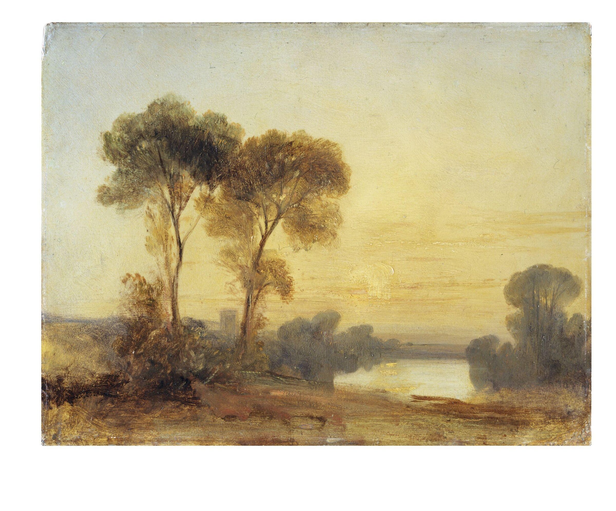 Sunset: A Sketch, Richard Parkes Bonington, 1820s