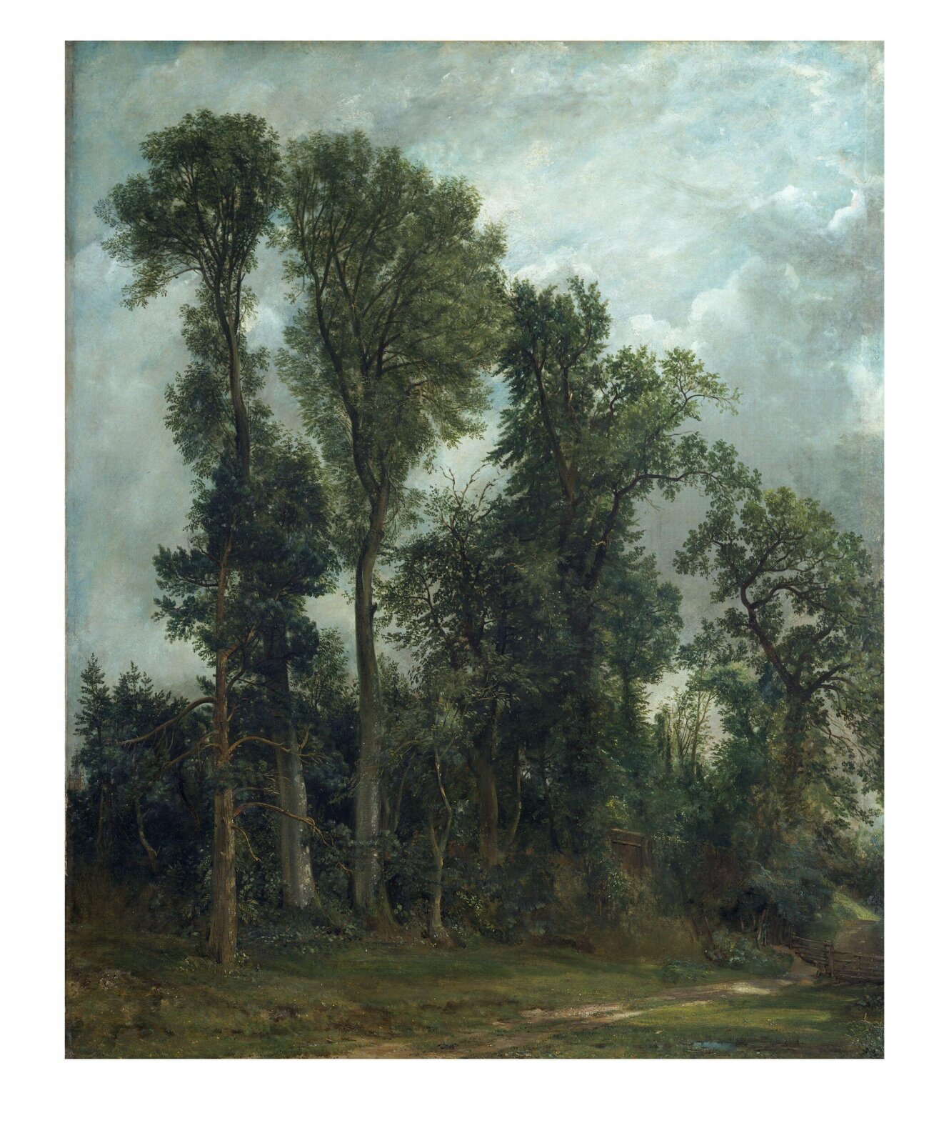 Trees at Hampstead: The Path to Church, John Constable, 1821