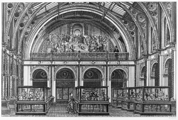 The South Court, with Frank Moody's copy of Raphael's 'School of Athens' top image