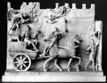 Relief depicting a Procession towards a contest thumbnail 1