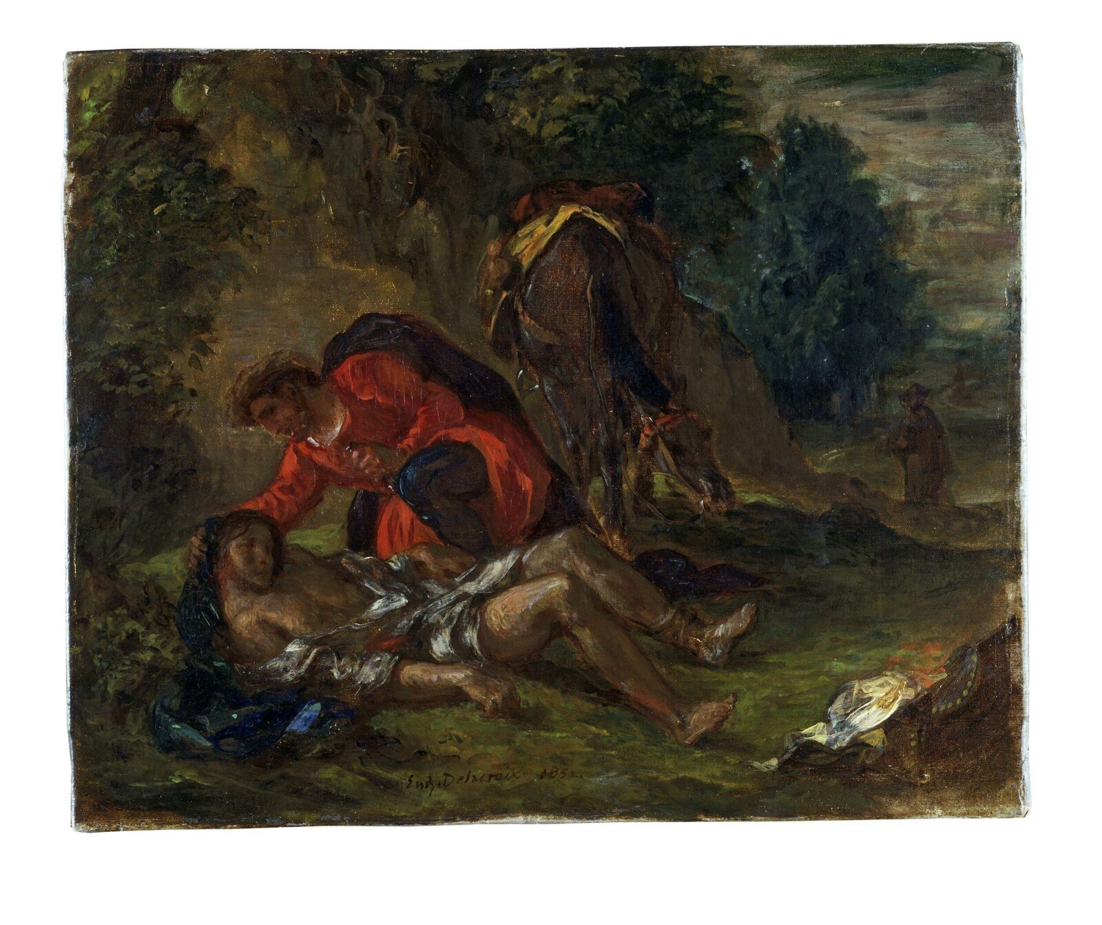 The Good Samaritan, Fernand-Victor-Eugène Delacroix, 1852