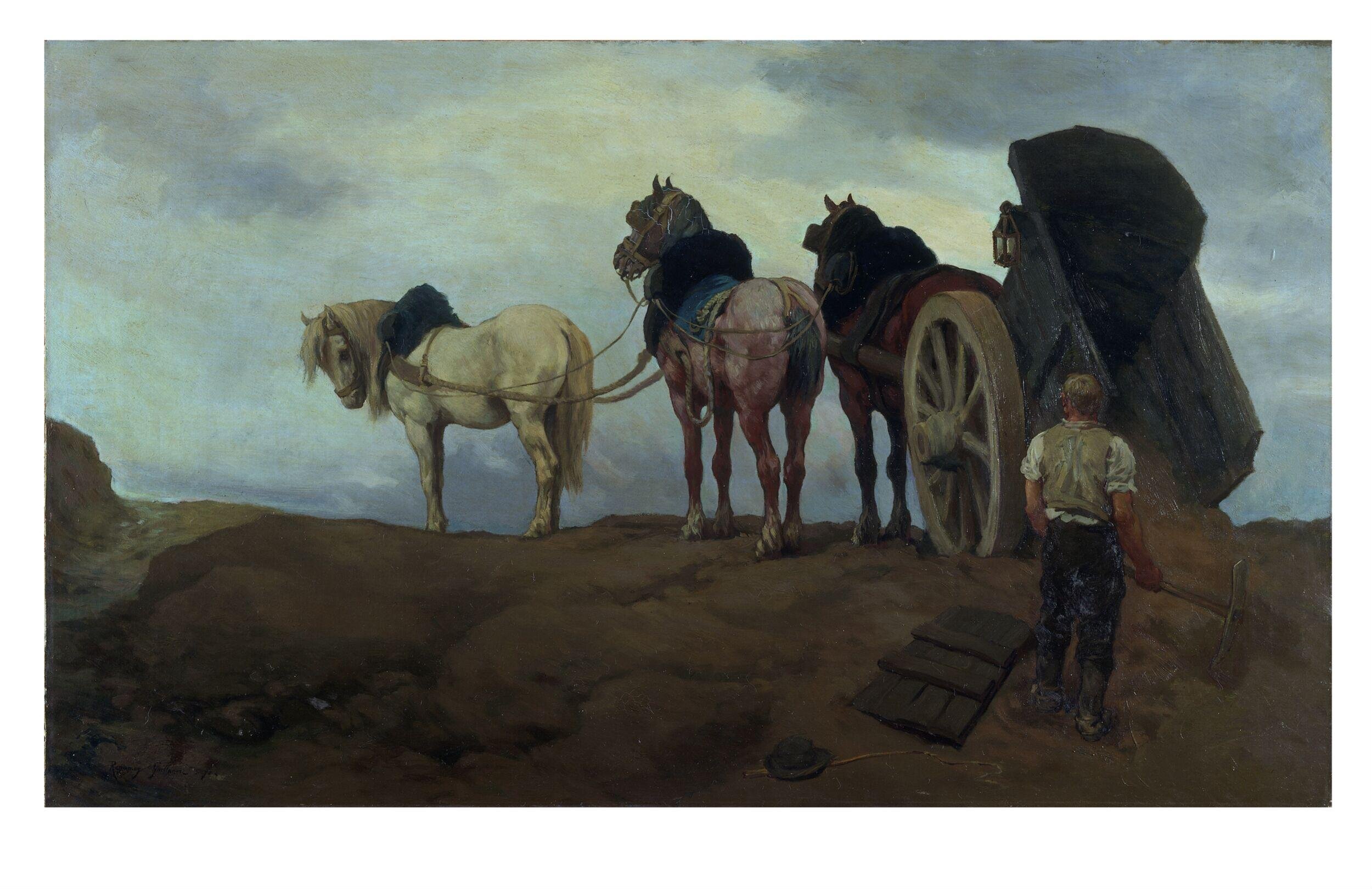 A Team of Percheron Horses