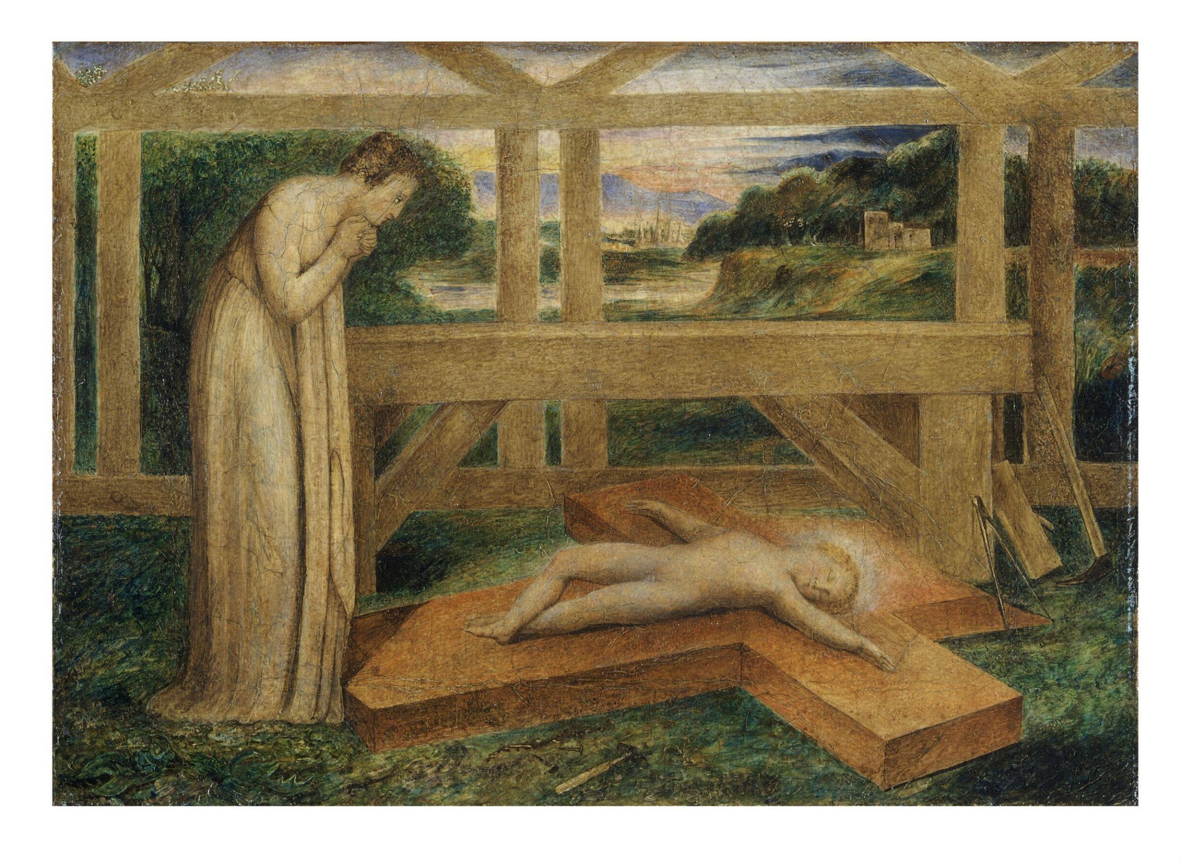 The Christ Child Asleep on the Cross, William Blake, 1799-1800