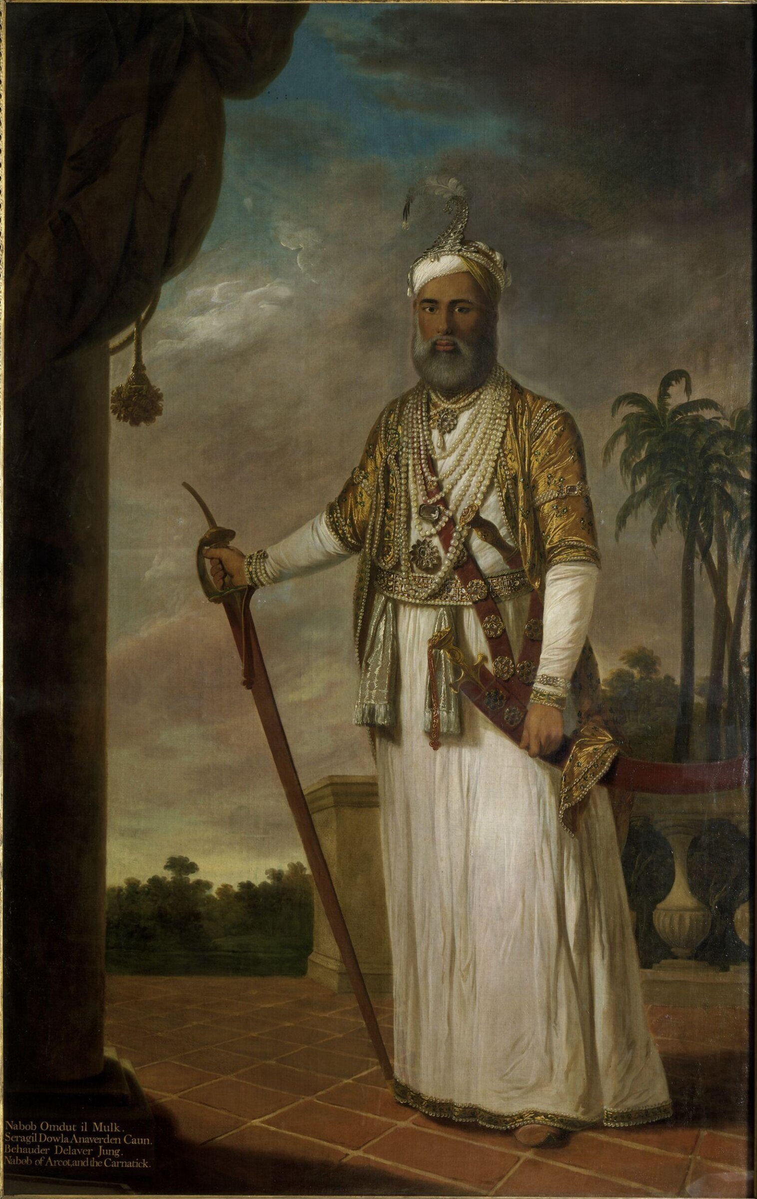 Muhammad Ali Khan, Nawab of Arcot, Tilly Kettle, 1772-1776
