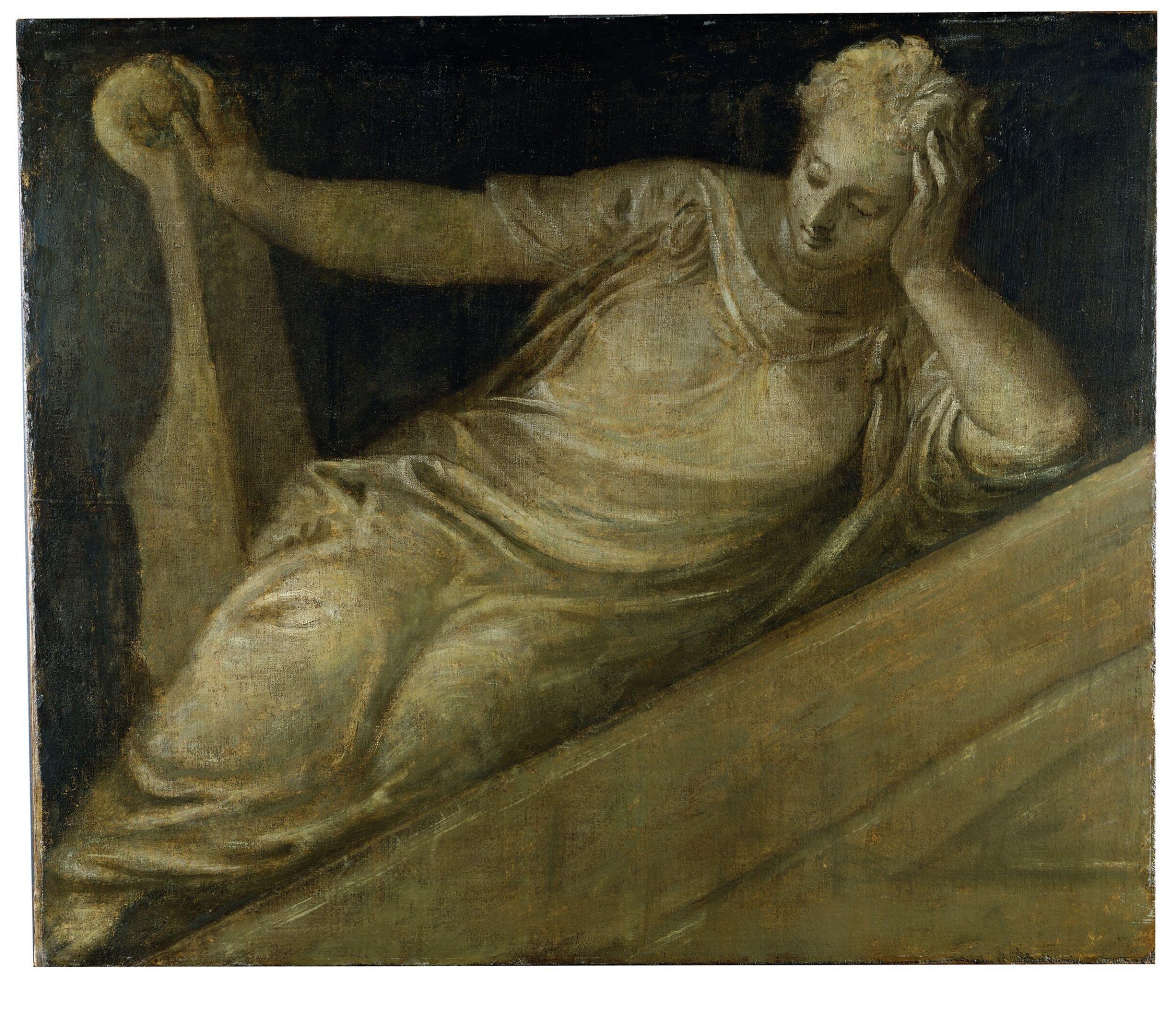 An Allegorical Female Figure: Music (?), Benedetto Caliari, ca. 1565-1575