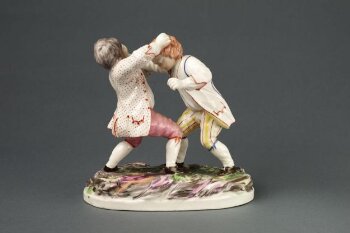 Two boys fighting