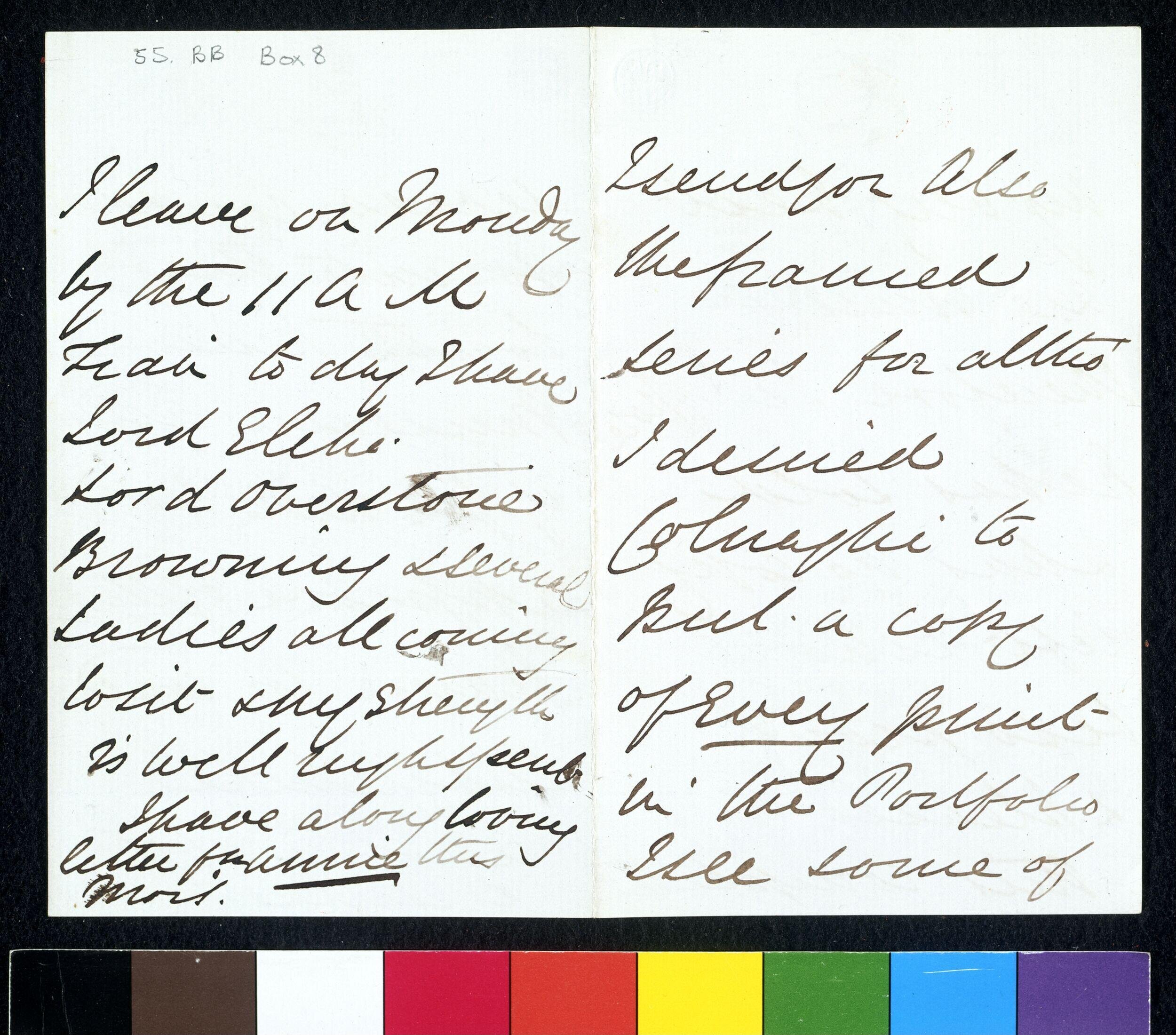 Letter from Julia Margaret Cameron