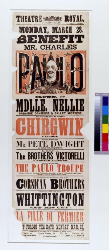 Benefit night of Charles Paulo and Mlle Nellie