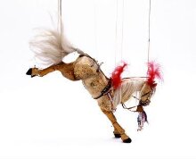 Marionette of a circus horse thumbnail 1